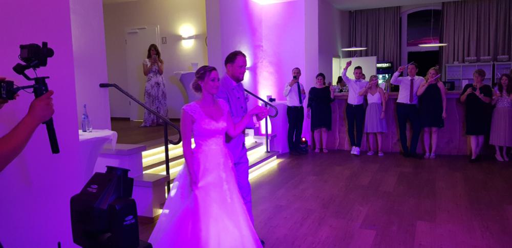 DJ Fotobox Audio Gästebuch bei einer Hochzeit im Schloss Lünen